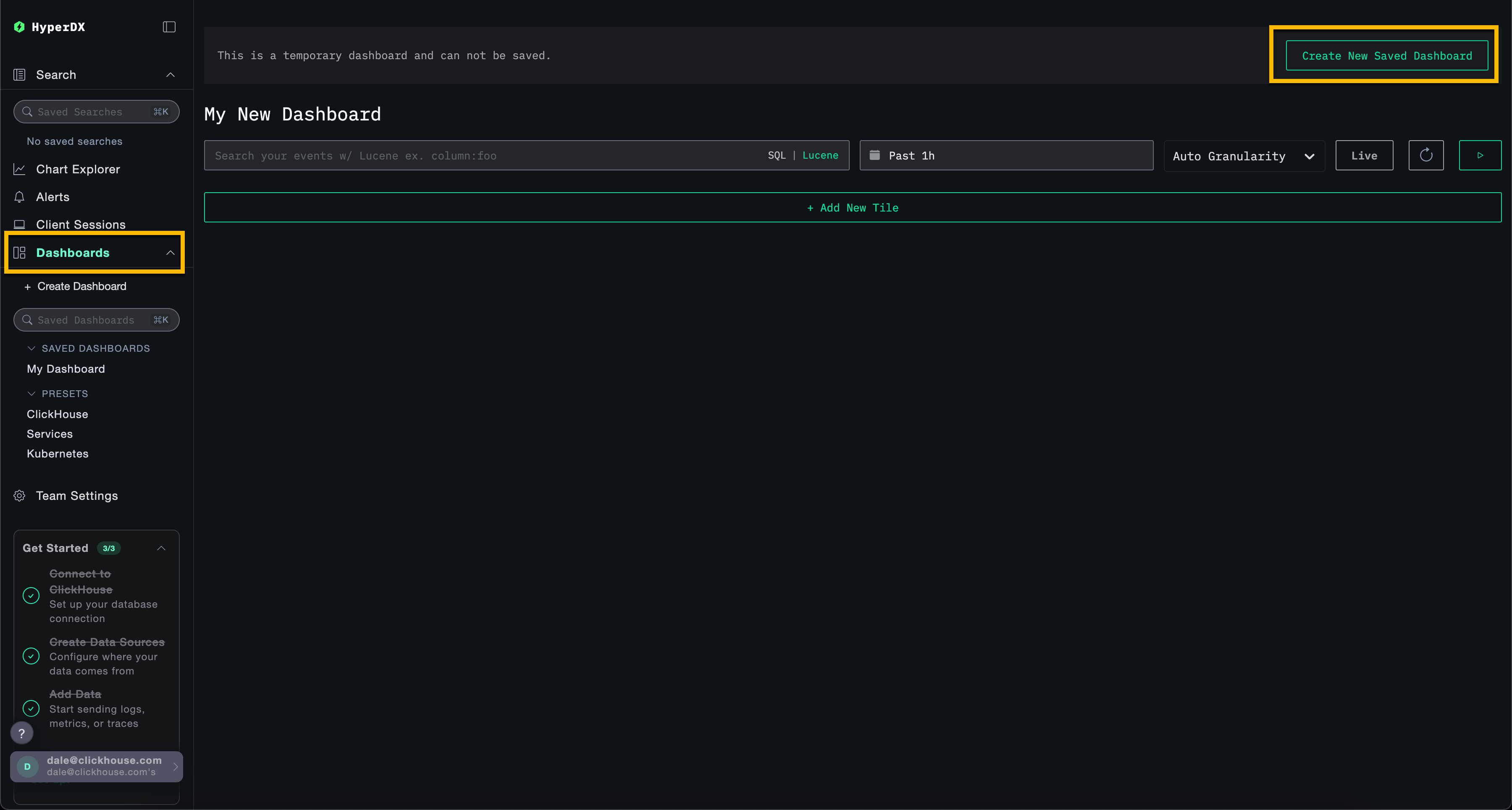 Создание дашборда